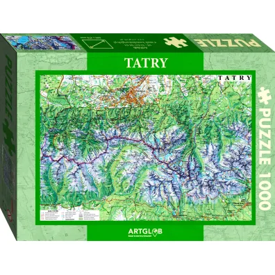 Puzzle 1000 el. Tatry mapa turystyczna 1:50 000 ArtGlob