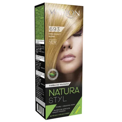 Marion Natura Styl Color farba do w�os�w 693 Opalizuj�cy Blond 80ml + od�ywka 90 ml