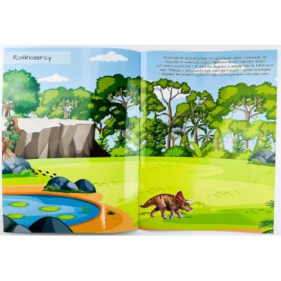 Dinozaury. Ksi��eczka z wypuk�ymi naklejkami