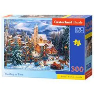 Puzzle 300 el. Sledding to Town Castorland