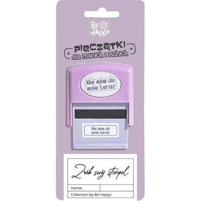 Be-Happy Gifts Piecz�tka z napisem Nie m�w do mnie teraz