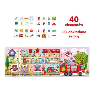 Puzzle CzuCzu 40 el. Tak dzia�a Stra� po�arna Bright Junior Media