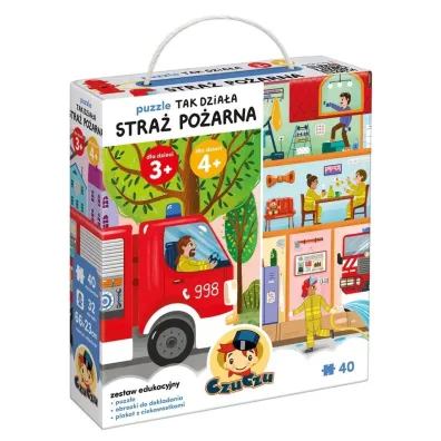 Puzzle CzuCzu 40 el. Tak dzia�a Stra� po�arna Bright Junior Media