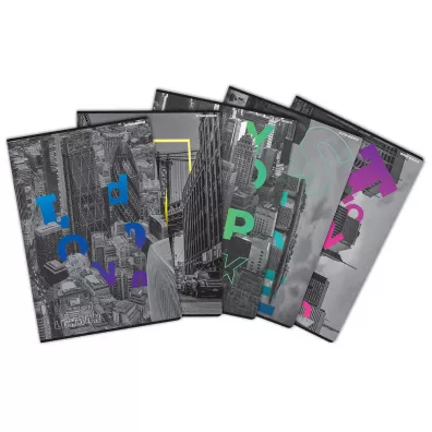 Top-2000 Zeszyt City A5 z marginesem Linia, 9 mm, margines 60 kartek