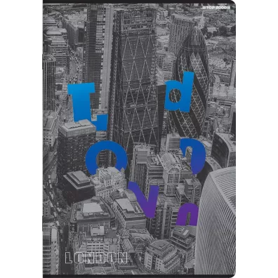 Top-2000 Zeszyt City A5 z marginesem Linia, 9 mm, margines 60 kartek
