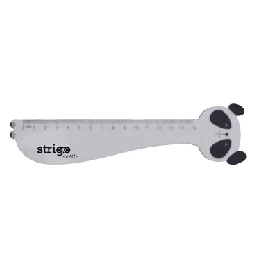 Strigo Linijka plastikowa Panda 15 cm SSC361
