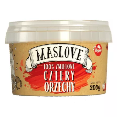 Maslove Krem orzechowy Cztery Orzechy 200 g