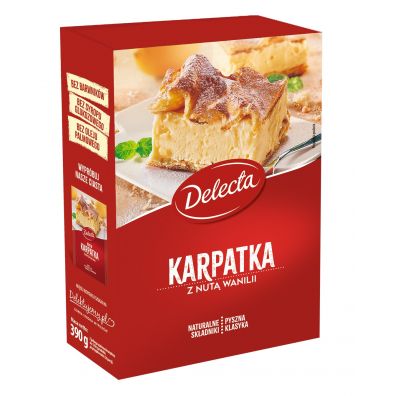 Delecta Ciasto Karpatka + krem 390 g