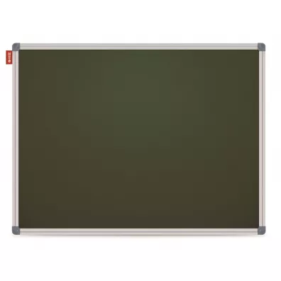 Tablica kredowa magnetyczna zielona, rama aluminiowa classic, 120x90 cm MemoBe