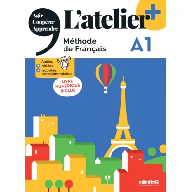 L'atelier+ A1. Podr�cznik + wersja cyfrowa + didierfle.app - Marie Rabin, Emilie Pommier, Marie-No�lle Cocton, Delphine Ripaud