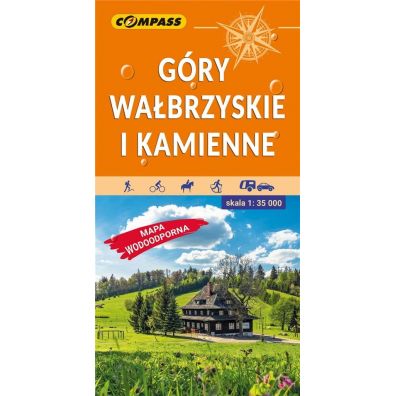 Mapa turystyczna wodoodporna Gry Wabrzyskie i Kamienne 1:35 000