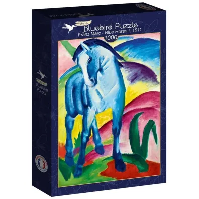 Puzzle 1000 el. Niebieski ko� I , Franz Marc 1911 Bluebird Puzzle