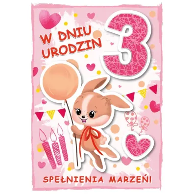 Armin Style KARNET URODZINY 3 B6 Z KOP AS GM-1082 FOL