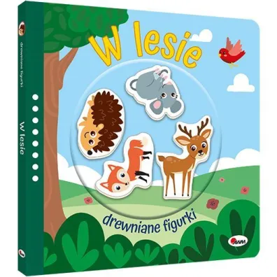 W lesie Drewniane figurki