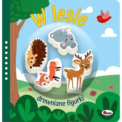 W lesie Drewniane figurki