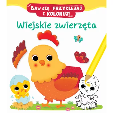 Baw si�, przyklejaj i koloruj! Wiejskie zwierz�ta - Nathalie Belineau, Federica Iossa