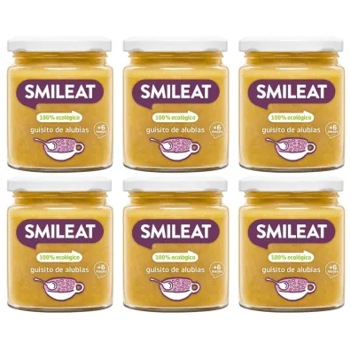Smileat S�oiczek z ekologicznym gulaszem z fasoli po 6 miesi�cu Zestaw 6 x 230 g Bio
