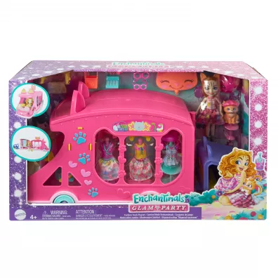 Enchantimals Mobilne studio mody Zestaw + lalka Kotek HPB34 Mattel