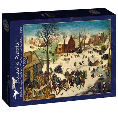 Puzzle 1000 el. Spis ludno�ci w Betlejem Brueghel 1566 Bluebird Puzzle