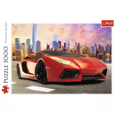 Puzzle 1000 el. Przeja�d�ka o zachodzie s�o�ca Trefl
