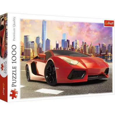 Puzzle 1000 el. Przeja�d�ka o zachodzie s�o�ca Trefl