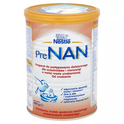 Nestle PreNAN Preparat do post�powania dietetycznego dla wcze�niak�w i niemowl�t od urodzenia 400 g