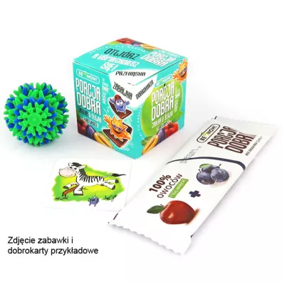 Porcja Dobra Kostka z NIESPODZIANK jabkowo - liwkowa 32 g