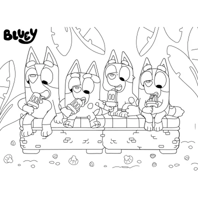 Puzzle dwustronne eko 24 el. Bluey Lisciani
