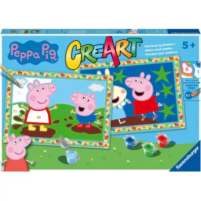 Malowanie po numerach CreArt - winka Peppa Ravensburger