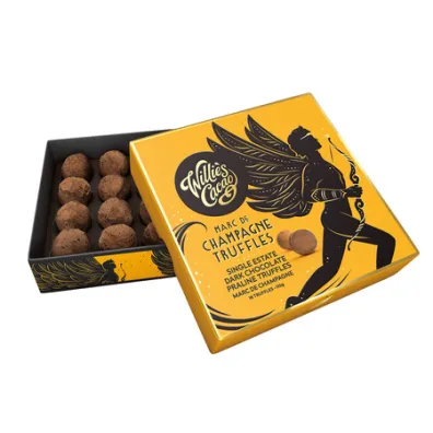 Willies Cacao Czekoladki  Praline Truffles Marc de Champagne 35 g