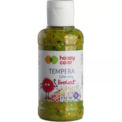 Happy Color Farba tempera brokatowa, z�oty, 118 ml