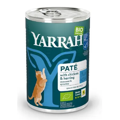Yarrah Karma ze �ledziem wodorostami i spirulin� dla kota 400 g Bio