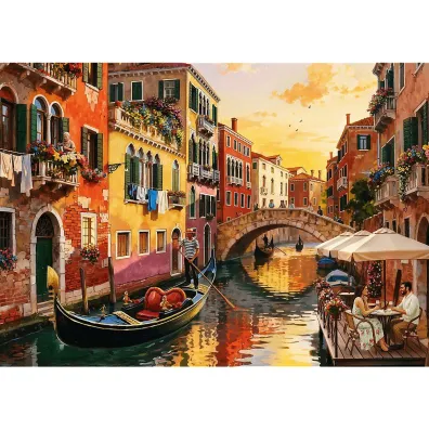 Puzzle 500 Wenecja o zachodzie s�o�ca TREFL