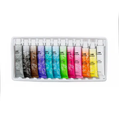 Derform Farby akrylowe neonowe 12x12ml