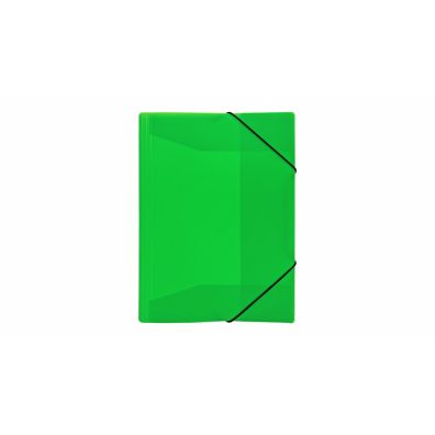 Biurfol Teczka z gumką PP A4 Neon zielona