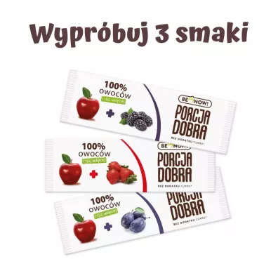 Porcja Dobra Przekska truskawka jeyna liwka MIX smakw 24 x 16 g