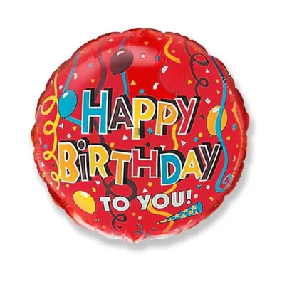 Balon foliowy Happy Birthday 45cm