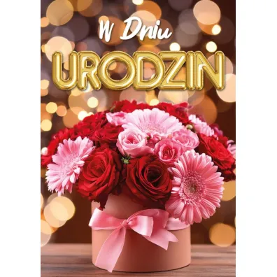 Armin Style Karnet 3D Urodziny. Kwiaty/ prezent FL-12