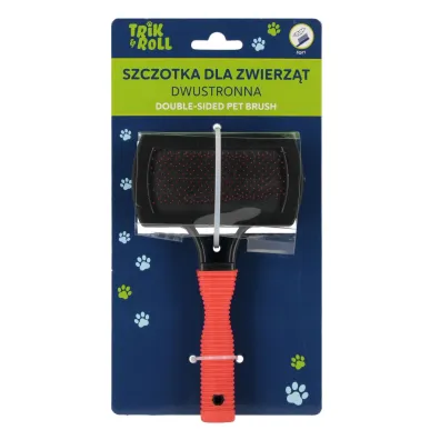 Szczotka dla zwierz�t 2stronna  TRIK&ROLL 560691