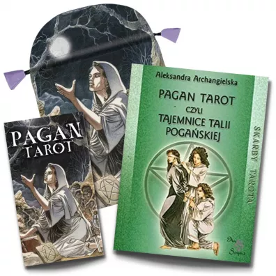 Zestaw Skarby Tarota. Pagan Tarot, woreczek, karty i ksika