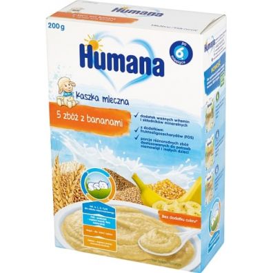 Humana Kaszka mleczna 5 zb z bananami po 6. miesicu 200 g