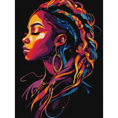 Ideyka Malowanie po numerach - Jaskrawe W�osy 30x40cm