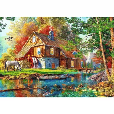 Puzzle 500 Chatka nad rzek TREFL