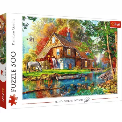 Puzzle 500 Chatka nad rzek TREFL