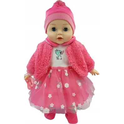 Lalka bobas m�wi i �piewa zamyka oczy 45cm MarioToys