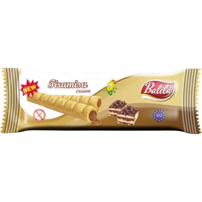 Balila Rurki kukurydziane nadziewane kremem o smaku tiramisu bezglutenowe 18 g