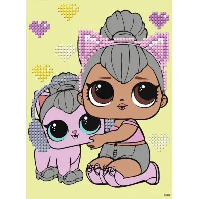 Diamentowa mozaika - LOL Kitty Queen 15x20cm Ideyka