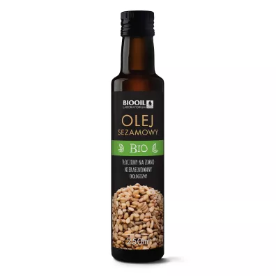 Biooil Olej sezamowy toczony na zimno nierafinowany 250 ml Bio