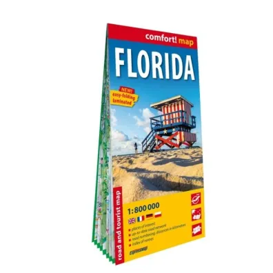 Florida road and tourist map 1:800 000 laminat