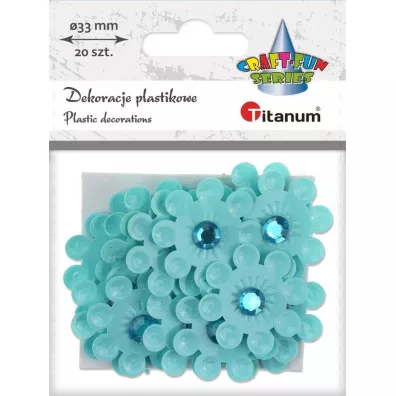 Titanum Dekoracje samoprzylepne 3D kwiaty 20 szt.